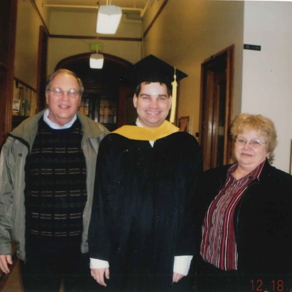 Masters graduation at CU-Boulder with my parents (2008)